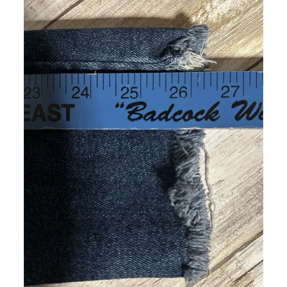 Free People We The Free Raw Hem High Rise Jegging Size 31 Dark Wash Skinny‎